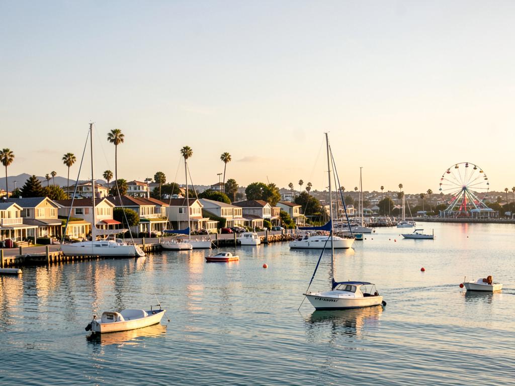 Photograph of Balboa Island & Newport Harbor